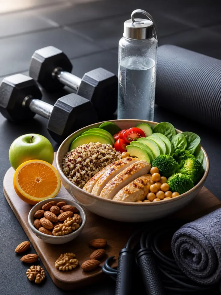Balanced plate with grains and vegetables